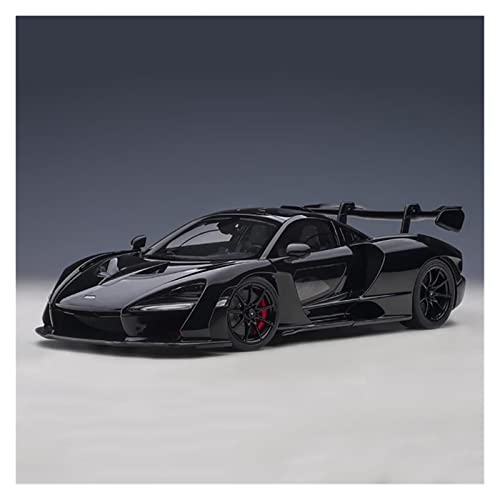 Kit Juguetes Coches Metal Resistente 1:18 para McLaren Senna Sportscar Coleccionable simulación Modelos Coche aleación Zinc como Regalo Navidad Regalo Empresa Maravilloso Regalo (Color : Negro)