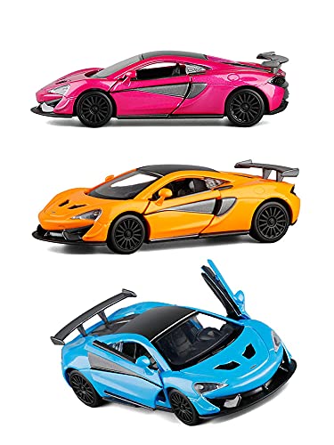 Kit Juguetes Coches Metal Resistente para Mclaren 570S, Escala De Vehículo Extraíble 1:36, Modelo De Coche, Coche De Simulación De Aleación, Juguete Educativo Maravilloso Regalo (Color : Yellow)