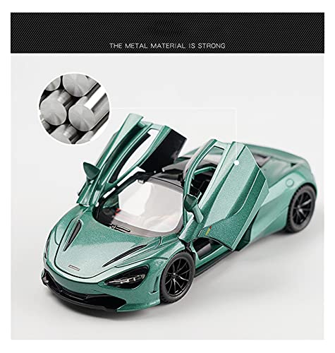 Kit Juguetes Coches Metal Resistente para McLaren 720S Spider Car 1:32 Vehículos Diecast Modelo De Coche De Aleación Coche De Simulación De Juguete De Metal Maravilloso Regalo (Color : Rojo)