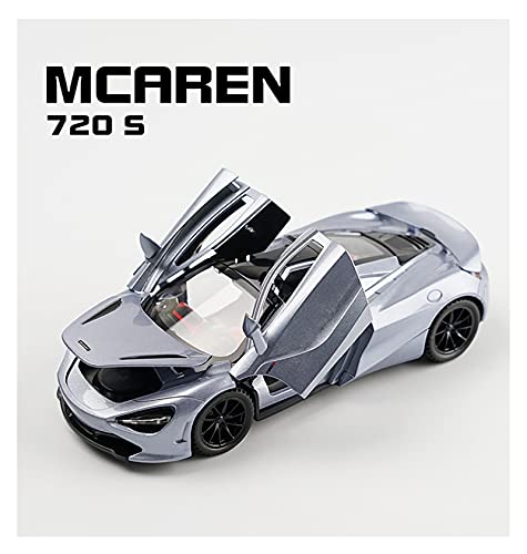 Kit Juguetes Coches Metal Resistente para McLaren 720S Spider Car 1:32 Vehículos Diecast Modelo De Coche De Aleación Coche De Simulación De Juguete De Metal Maravilloso Regalo (Color : Rojo)