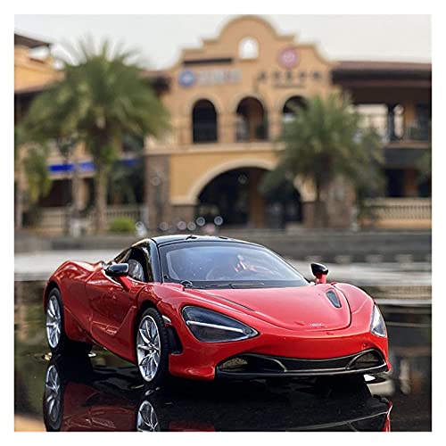 Kit Juguetes Coches Metal Resistente para McLaren 720S Spider Car 1:32 Vehículos Diecast Modelo De Coche De Aleación Coche De Simulación De Juguete De Metal Maravilloso Regalo (Color : Rojo)