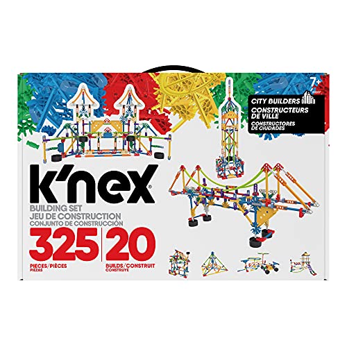 K'NEX 80207 City Builders - Juego de construcción de 325 piezas para niños, juguete educativo 3D para niños, juguete de construcción de edificios para niños de 7 años