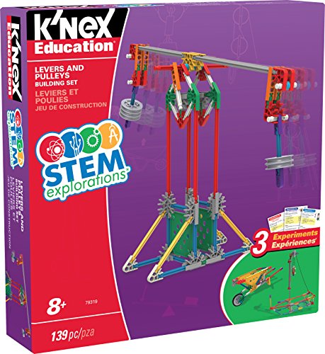 K'Nex K'NEX Stem - Juego de palancas y poleas para construcción de 8 años y más, Juguete Educativo, 139 Piezas