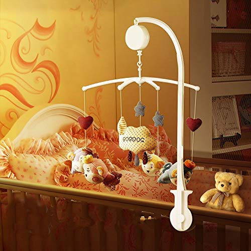 kungfu Mall 1Set Baby Bed Merry Music Box con 35 Canciones Baby Crib Mobile Bed Bell Holder Bracket Bracket