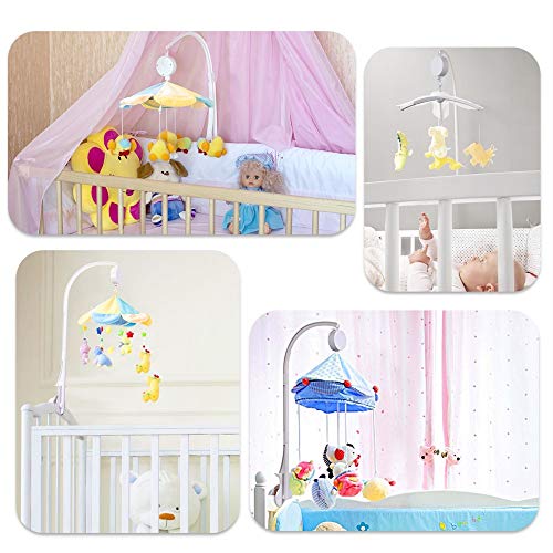 kungfu Mall 1Set Baby Bed Merry Music Box con 35 Canciones Baby Crib Mobile Bed Bell Holder Bracket Bracket