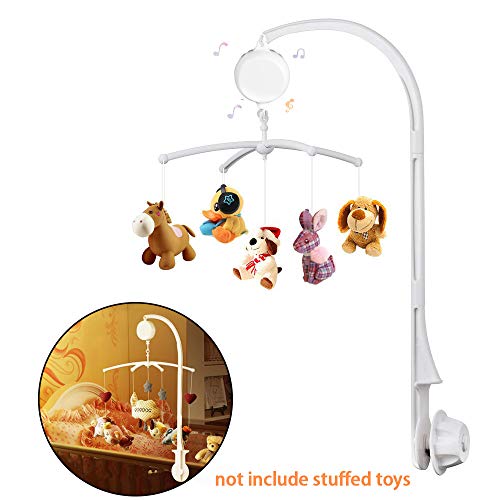 kungfu Mall 1Set Baby Bed Merry Music Box con 35 Canciones Baby Crib Mobile Bed Bell Holder Bracket Bracket