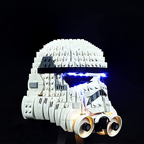 Kyglaring Juego de luces LED compatibles con Lego Star Wars Stormtrooper Kit de construcción de casco-Kit de iluminación LED para 75276 - El modelo de ladrillos no incluye versión clásica