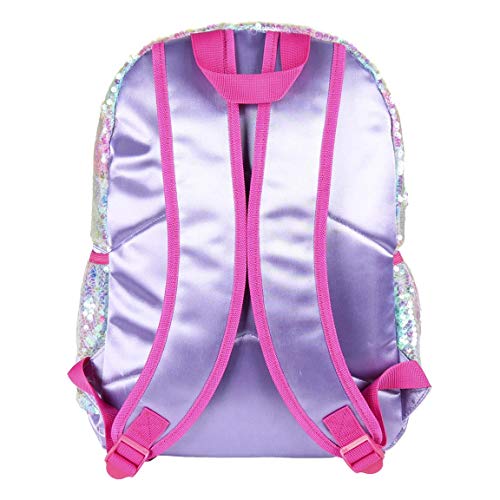 L O L Surprise! Mochila para Niñas, Mochila Escolar Grande, Bolso Infantil de Viaje Equipaje, Diseño Muñeca Unicornio con Lentejuelas Holográficas 3D, Regalo para Niñas y Adolescentes!