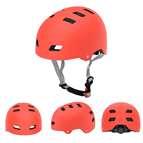 LANOVAGEAR Casco Skate,Casco Bicicleta con CE Certifiacdo,Unisex Adultos Jovenes Ninos Casco Patinete para Ciclismo Skate Patinaje Skateboard