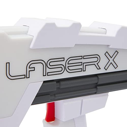 Laser X Revolution Blaster, elige el color de tu equipo, golpea hasta 90 metros, con 2 Blaster, 2 receptores y Voice Coach, para niños a partir de 6 años, LAE12000, Giochi Preziosi