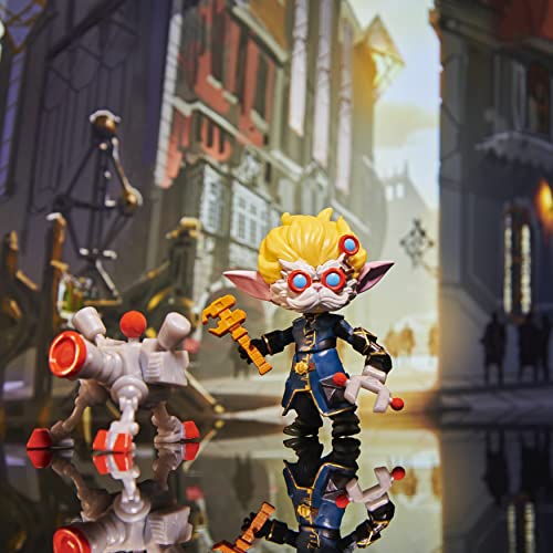 League of Legends, Paquete Dual Cities con Jinx, Heimerdinger, Vi, Caitlyn y Ekko, Figuras coleccionables de 4 Pulgadas, Accesorios, Edades de 12 años en adelante