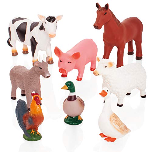 Learning Minds Conjunto de 8 Figuras Jumbo Farm Animal - 18 Meses +