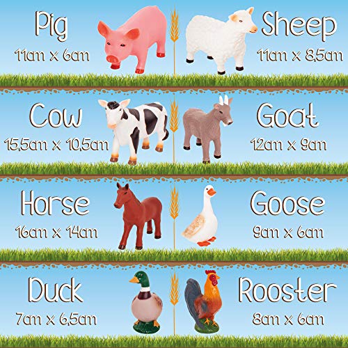 Learning Minds Conjunto de 8 Figuras Jumbo Farm Animal - 18 Meses +