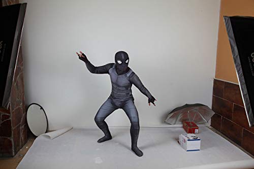 Leezeshaw Disfraz para adultos y niños de superhéroe Spiderman, Peter Parker, Los Vengadores, unisex, de licra, para Halloween o disfraz de cosplay