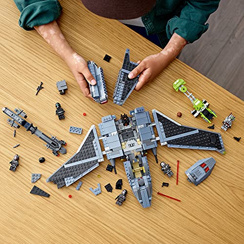 LEGO Star Wars The Bad Batch Attack Shuttle 75314 Impresionante juguete con 2 velocistas Minifiguras de malos lotes clones (969 piezas)