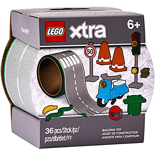 LEGO Xtra 854048 - Cinta Adhesiva para Calle, Incluye 8 Accesorios.