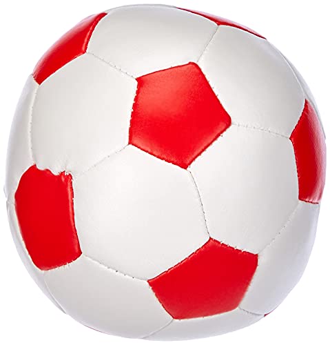 Lena-Juego fútbol Blandas de Color Blanco con Azul, Verde o Rojo, 3 10 cm Cada una, para Interior y Exterior, Pelotas de Deporte Suaves para niños a Partir de 12 m, (SiMM Spielwaren 62163)