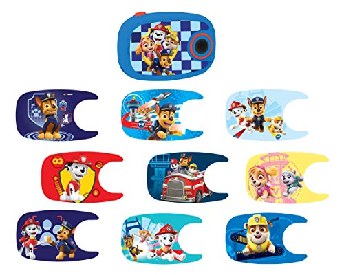 LEXIBOOK, D Paw Patrol, Chase y Marchall, Patrulla Canina-Cámara de Fotos Digital 5MP, Pantalla LCD, con 10 Adhesivos, función vídeo, Color Azul, DJ070PA