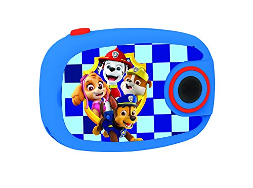 LEXIBOOK, D Paw Patrol, Chase y Marchall, Patrulla Canina-Cámara de Fotos Digital 5MP, Pantalla LCD, con 10 Adhesivos, función vídeo, Color Azul, DJ070PA