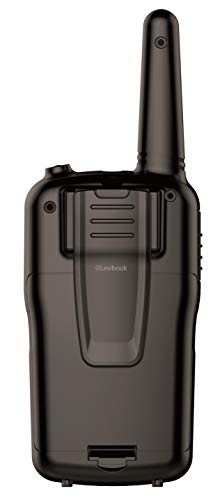 LEXIBOOK exte Par de walkie talkies, Rango transmisión de 8km, Sonido Digital, Juego de comunicación para Interiores y Exteriores, Clip para cinturón, Color Negro & Azul, TW58, Negro, Azul