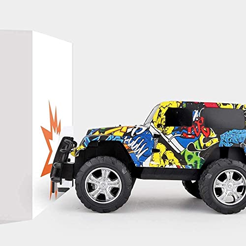 LHLJ Hobby Toys Graffiti Coche de Control Remoto Modelo de vehículo Todoterreno para niños Coche de Control Remoto 2.4GHz Off Road High Speed ​​RC Car Boy Girls Juguete de cumpleaños para niños R