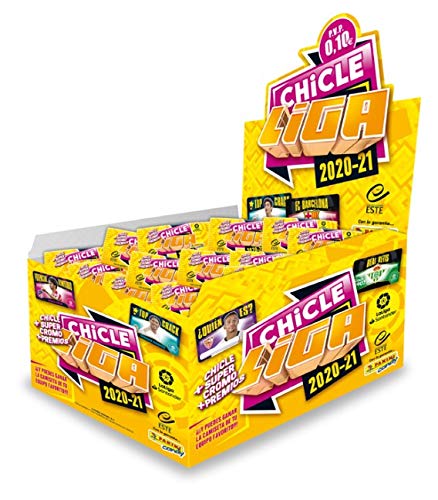 LIGA Santander ESTE Caja con 200 cromos Chicles Panini 2020/2021