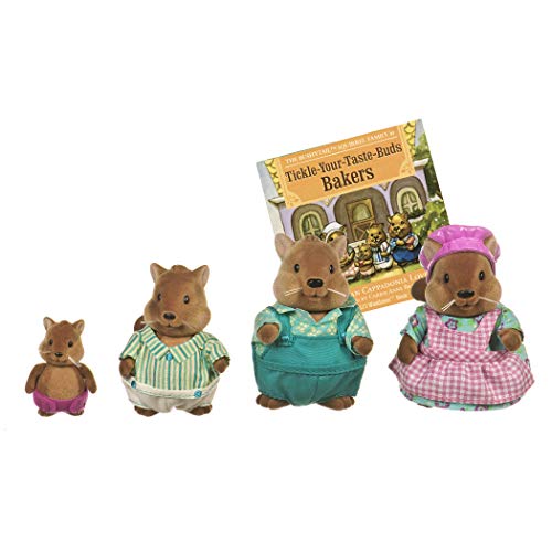 Li'l Woodzeez – Familia Ardilla Ardilla – Juego de 5 Piezas de Juguete con Figuras de Animales en Miniatura y Libro de Cuentos – Juguetes de Animales y Accesorios para niños a Partir de 3 años