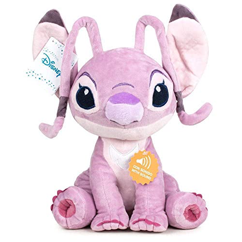 Lilo & Stitch Peluche con Sonido Peluche Suave Soft Original Peluche Niña Niño Regalo para Cumpleaños (Angel 20 cm)