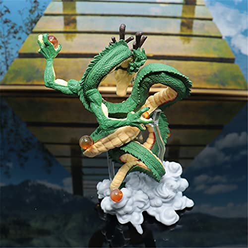 lilongjiao Dragon Ball Z Figuras Shenron Dragonball Z Figuras Set Esferas del Dragon Balls Shelf Figuras DBZ con Estante de montaña, 15 cm