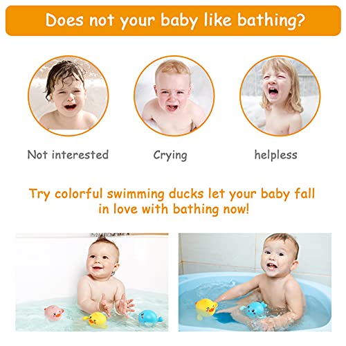 LinStyle Juguetes Bañera, Juguetes Baño Bebe, 3 Pcs Juguetes Niños 1 2 3 4 Años, Juguetes Piscina, Regalos para Bebes Niños