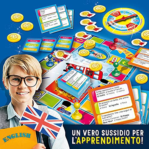 Lisciani 48892 Go Go English - Juego de preguntas y respuestas para aprender Ingles