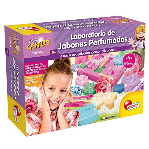 Lisciani - I'M A GENIUS EL LABORATORIO DE LOS JABONES PERFUMADOS - Juego Educativo científico para niñas a partir de 8 años