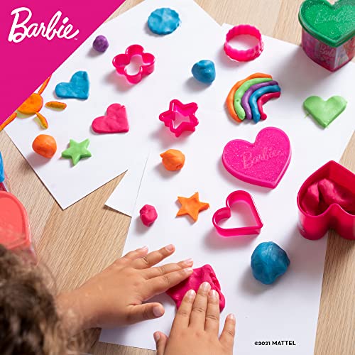 Liscianigiochi- Lisciani, Barbie Dough, Botes en Forma de corazón, Plastilina, 100 g, 88737-Juego Creativo para niñas a Partir de 3 años, Multicolor (88737)