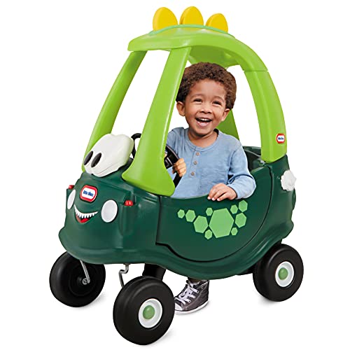 Litte Tikes Cosy Coupe Dino - Furgoneta de Montar para Niños - con Puertas Que se Abren de Verdad, Reposapiés y Claxon - Fomenta el Juego Activo - Edad: de 18 Meses a 5 Años