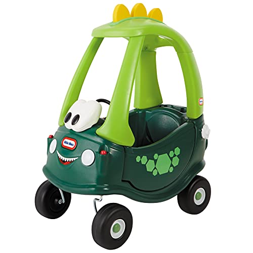 Litte Tikes Cosy Coupe Dino - Furgoneta de Montar para Niños - con Puertas Que se Abren de Verdad, Reposapiés y Claxon - Fomenta el Juego Activo - Edad: de 18 Meses a 5 Años