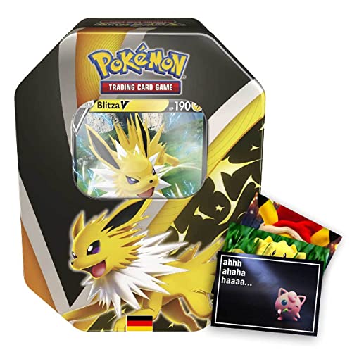 Lively Moments Pokemon Tin Box Espada y escudo Blitza V DE y tarjeta de felicitación gratis