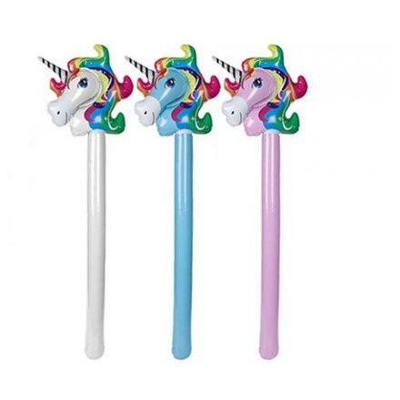 Lizzy® - Palitos de unicornio inflables para fiestas de cumpleaños