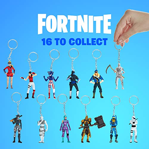 Llaveros con Personajes de Fortnite Pack de Lujo de 5 - Llavero con Figuras auténticas, Personajes Populares de Fornite Battle Royale - Serie 3 (Caja de Lujo - A)