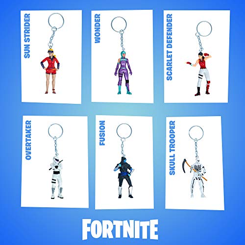 Llaveros con Personajes de Fortnite Pack de Lujo de 5 - Llavero con Figuras auténticas, Personajes Populares de Fornite Battle Royale - Serie 3 (Caja de Lujo - A)