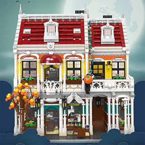 Loads Juego de construcción modular para casa, 3065 + piezas, tienda de ropa, modelo con iluminación, compatible con Lego