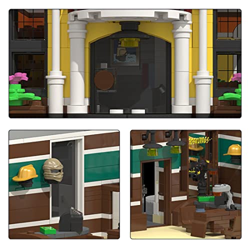 Loads Juego de construcción modular para casa, 3065 + piezas, tienda de ropa, modelo con iluminación, compatible con Lego