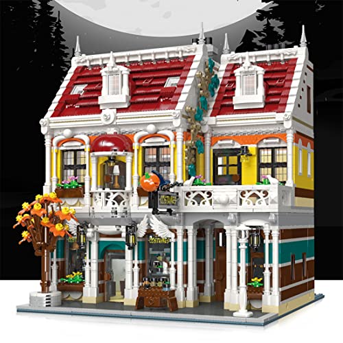 Loads Juego de construcción modular para casa, 3065 + piezas, tienda de ropa, modelo con iluminación, compatible con Lego