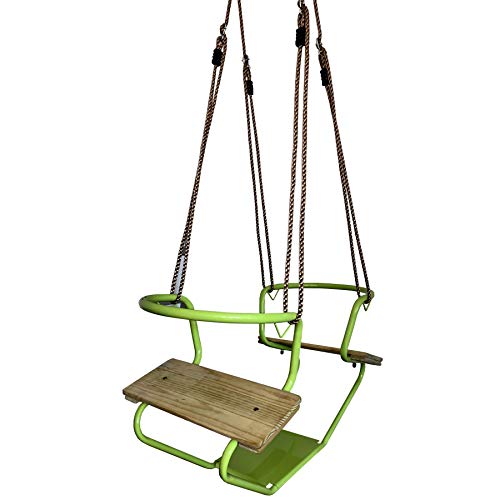 LoggyLand Columpio Doble Schiffsschaukel Columpio para 2 Infantil