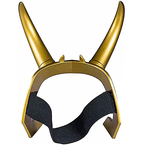 Loki Crown Horns Casco Cosplay: Máscara de Halloween Rey Thor Ragnarok Realista Masquerade Película Niño Adulto Oro Fiesta Prop