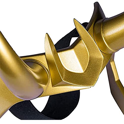 Loki Crown Horns Casco Cosplay: Máscara de Halloween Rey Thor Ragnarok Realista Masquerade Película Niño Adulto Oro Fiesta Prop