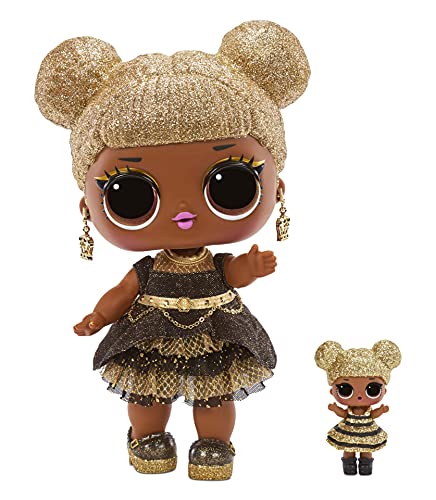 L.O.L. Surprise!-LOL Surprise Big Baby Queen Bee-Muñeca Grande de 27,9 cm-con Ropa, Zapatos, Accesorios y más-Caja Reutilizable-Pendientes USA y Comparte-Coleccionable-Edad: 4+ años, Color (578192)