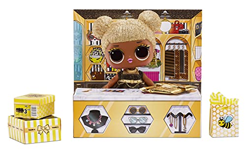 L.O.L. Surprise!-LOL Surprise Big Baby Queen Bee-Muñeca Grande de 27,9 cm-con Ropa, Zapatos, Accesorios y más-Caja Reutilizable-Pendientes USA y Comparte-Coleccionable-Edad: 4+ años, Color (578192)