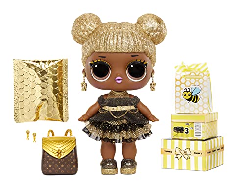 L.O.L. Surprise!-LOL Surprise Big Baby Queen Bee-Muñeca Grande de 27,9 cm-con Ropa, Zapatos, Accesorios y más-Caja Reutilizable-Pendientes USA y Comparte-Coleccionable-Edad: 4+ años, Color (578192)