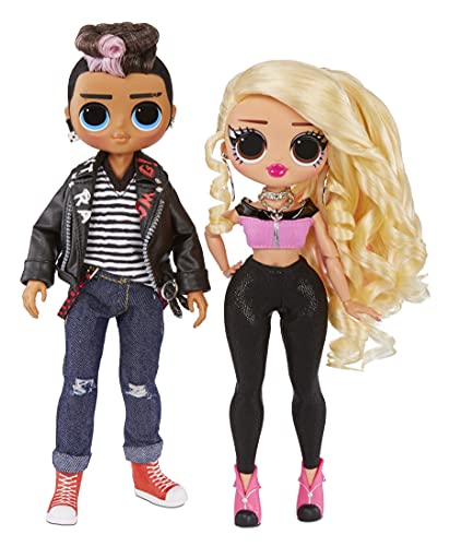 LOL Surprise OMG Movie Magic Paquete de 2 - Tough Dude y Pink Chick - Muñecas de Moda con 25 sorpresas y 2 Set de Juegos - Serie 1 - con Ropa, Accesorios y más - Coleccionable - Edad: 4+ años