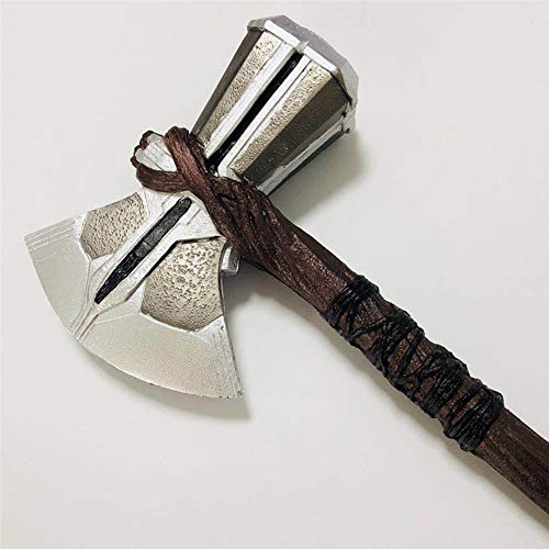 Lonme Martillo de Hacha de Thor Cosplay Prop 72cm Thor's Axe Hammer Kids Toys Thor Storm Breaker Prop Axe Boys Brithdays Gift